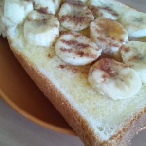 朝から幸せ！バナナシナモントースト